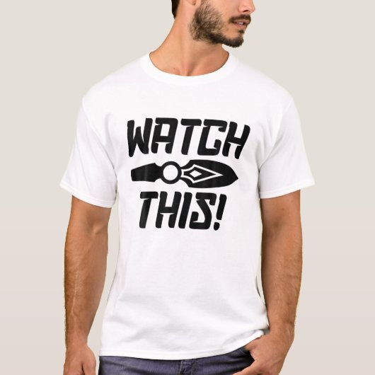 T-shirt Regardez Ce Jett Blade Storm Knives Jeu Vidéo Jeu (Devant)