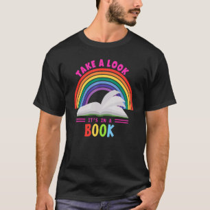 T-shirt Regardez, c'est dans un livre Rainbow Reading Book