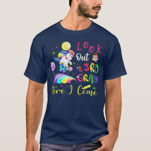 T-shirt Regardez dehors 3e année drôle Je viens mignonne p