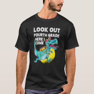 T-shirt Regardez Dinosaure De Quatrième Année Avec Sac À D