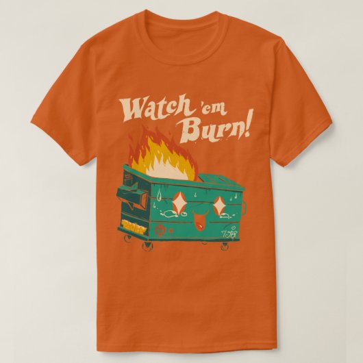 T-shirt Regardez Em Burn (Design devant)