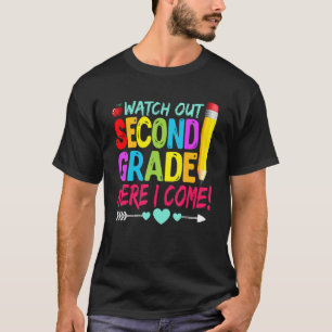 T-shirt Regardez La Deuxième Année Ici Je Reviens À L'Écol