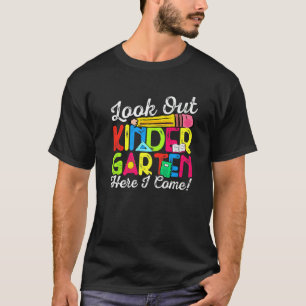 T-shirt Regardez La Maternelle De Retour À L'École Mignonn