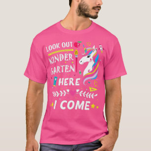 T-shirt Regardez La Maternelle Ici Je Viens Unicorn Girls