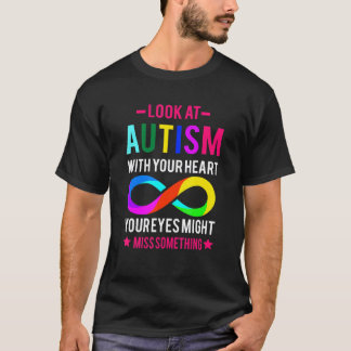 T-shirt Regardez le morceau de puzzle de l'autisme Sensibi