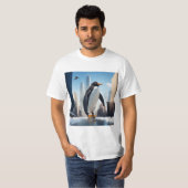 T-shirt Regardez où vous allez le pingouin (Devant entier)