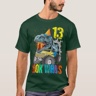 T-shirt Regardez qui est 13e anniversaire Monster Truck Di