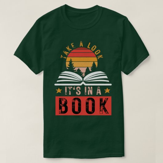 T-shirt Regardez son livre (Design devant)