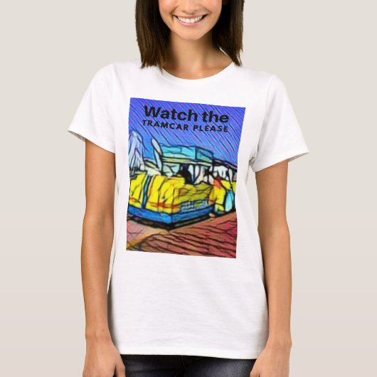 T-shirt Regardez TRAMCAR s'il vous plaît Wildwood boardwal (Devant)