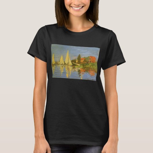 T-shirt Régate à Argenteuil par Claude Monet (Devant)