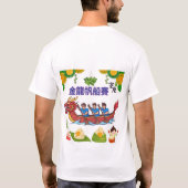 T-shirt régate du dragon doré blanc (Dos)