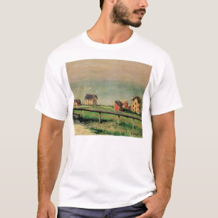 T-shirt Regatta à Villerville par Gustave Caillebotte