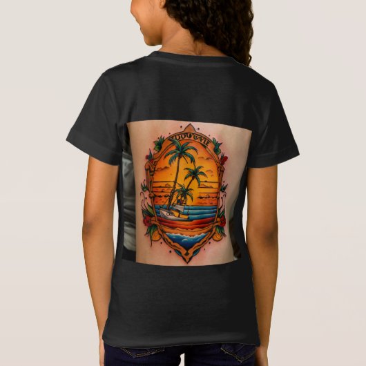 T-Shirt Reggae Beach Tattoo Fusion (Dos)