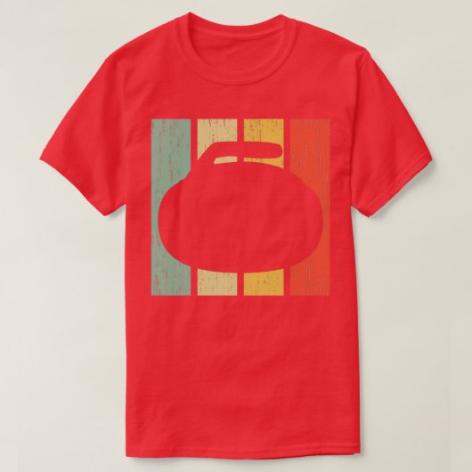 T-shirt Reggae de curling coloré (Design devant)