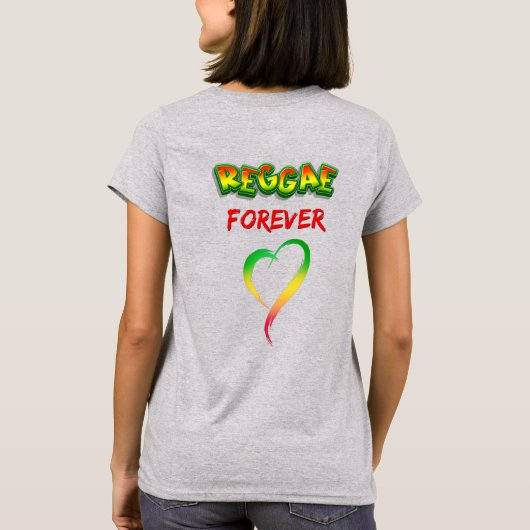 T-shirt Reggae éternellement rouge vert jaune (Dos)