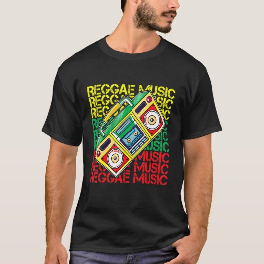 T-shirt Reggae I Rasta I Rastafari I Jamaican Reggae (Devant)