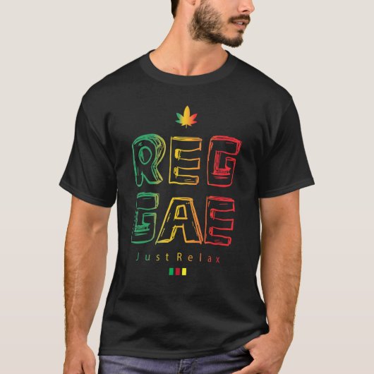 T-shirt Reggae Juste Relax (Devant)