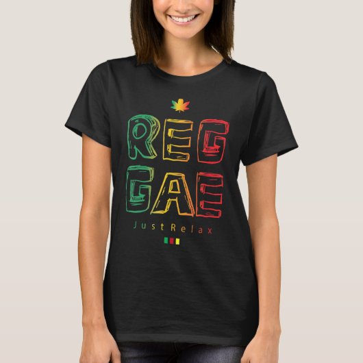 T-shirt Reggae Juste Relax (Devant)