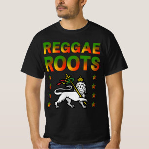 T-SHIRT REGGAE ROOTS RASTA LION DE JUDA