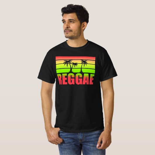 T-shirt Reggae Wah Gwan Ouais Mon Jamaïque Rastafari Rasta (Devant entier)