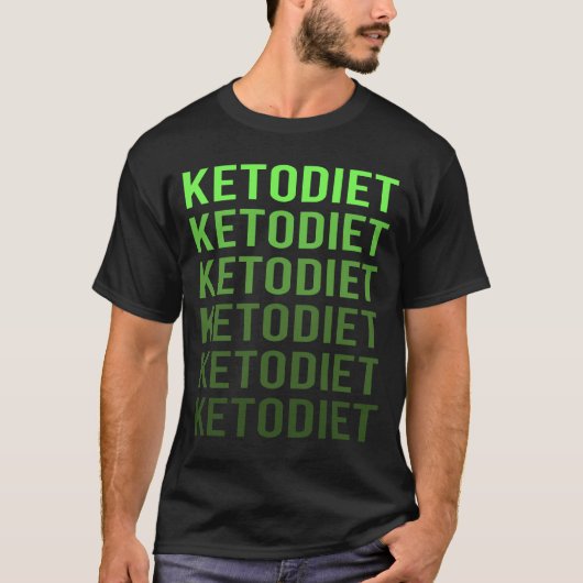 T-shirt Régime cétogène Keto Gradient Blanc Céto Cétose (Devant)