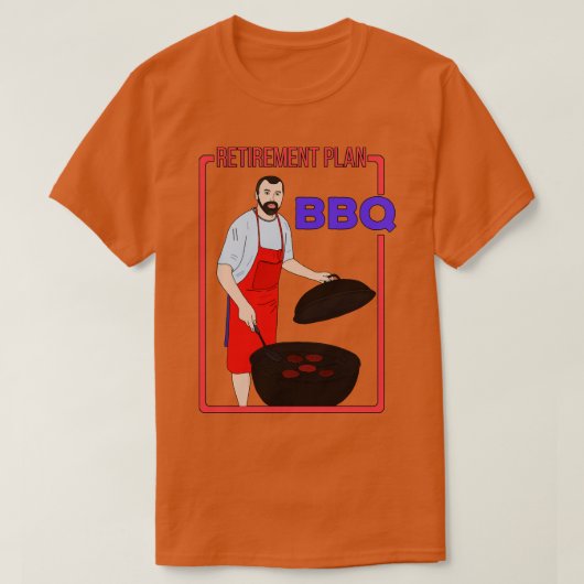T-shirt Régime de retraite BBQ (Design devant)