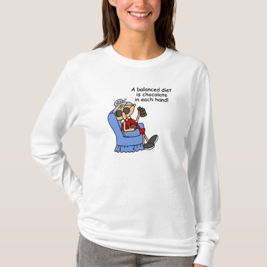 T-shirt Régime équilibré de chocolat (Devant)