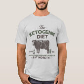 T-shirt RÉGIME KETOGENIC : Mangez gros l'aide Alzheimer, (Devant)