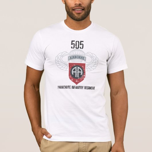 T-shirt Régiment d'infanterie de 505 parachutes (Devant)