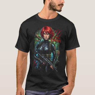 T-shirt Regina Dino Crisis Île Dinosaures Survie Portr