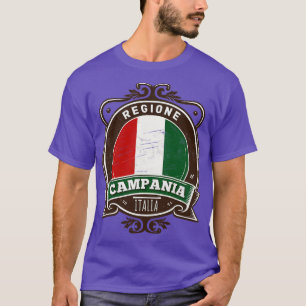 T-shirt Région Campanie Italia Design original rétro