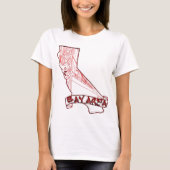 T-shirt Région la Californie de baie (Devant)