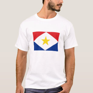 T-shirt région néerlandaise de pays de drapeau d'île de