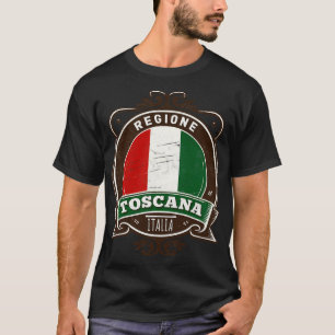 T-shirt Région Toscane Italia Design original rétro