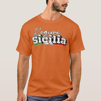 T-shirt Regione Sicilia Retro Design