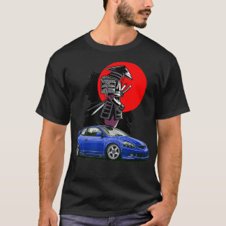 T-shirt Réglage automatique JDM RSX Japon Samurai Sun Drif