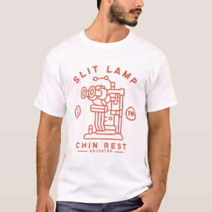 T-shirt réglage de l'appui-menton de la lampe à fente