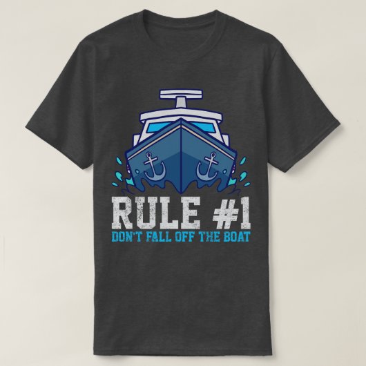 T-shirt Règle 1 du bateau (Design devant)