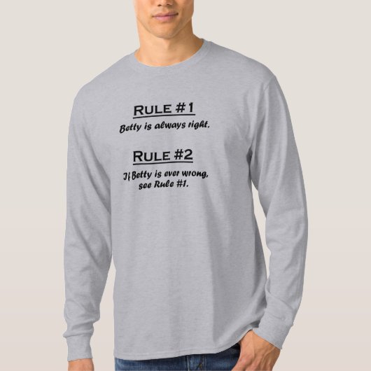 T-shirt Règle Betty (Devant)