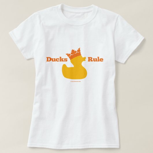 T-shirt Règle de canards (Girlie) (Design devant)