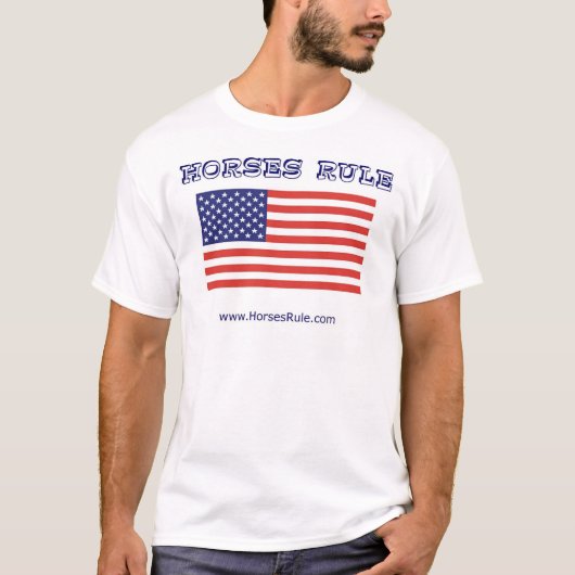 T-SHIRT RÈGLE DE CHEVAUX (Devant)
