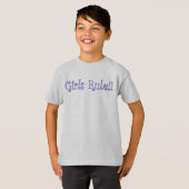 T-shirt Règle de filles ! (Devant entier)