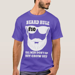 T-shirt Règle De La Barbe 10 Les Véritables Hommes Ne Croi