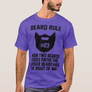 T-shirt Règle de la barbe 23 Quand deux ours traversent le