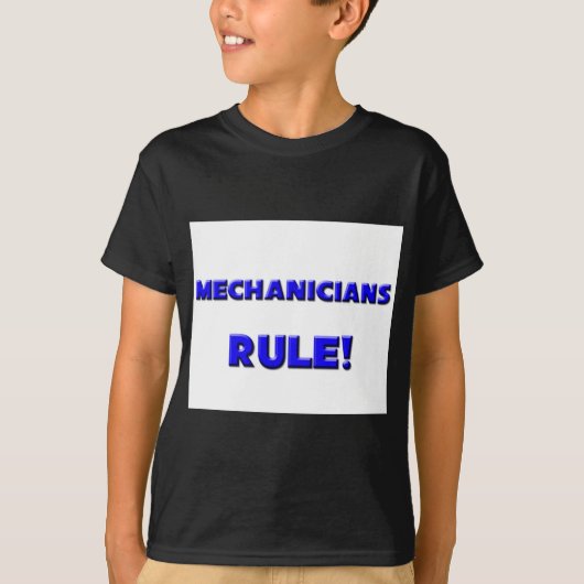 T-shirt Règle de mécaniciens ! (Devant)