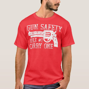 T-shirt Règle de sécurité des armes à feu 1 Transporter un