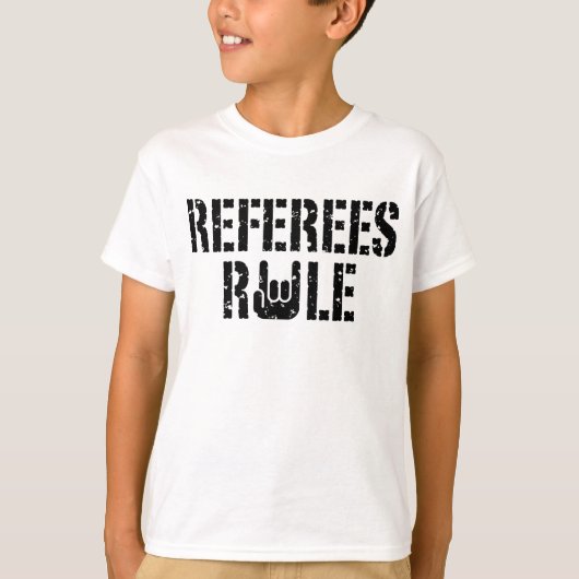 T-shirt Règle des arbitres (Devant)