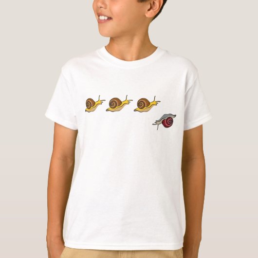 T-shirt règle des escargots (Devant)
