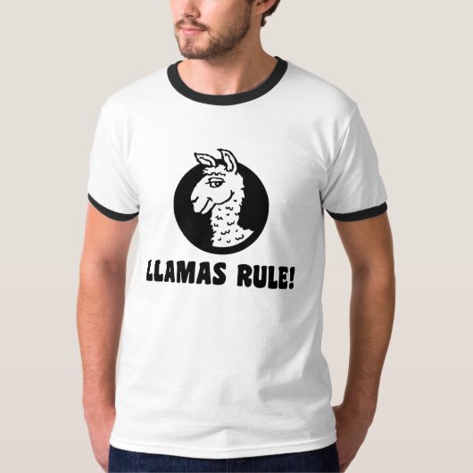 T-shirt Règle des lamas (Devant)