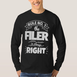 T-shirt Règle n°1 le DÉPOSANT a toujours raison